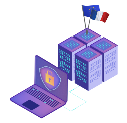 Illustration coffre-fort numérique